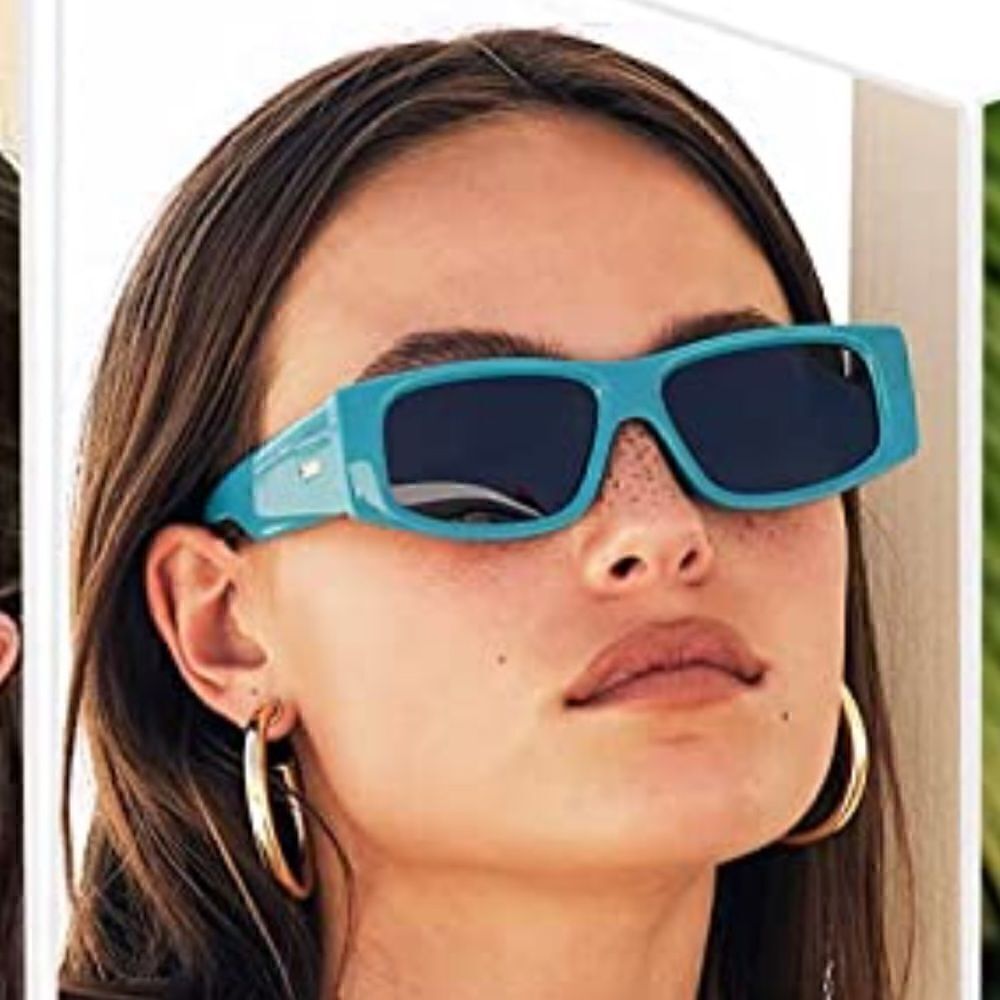 Retro Vintage Rectangular Sunglasses